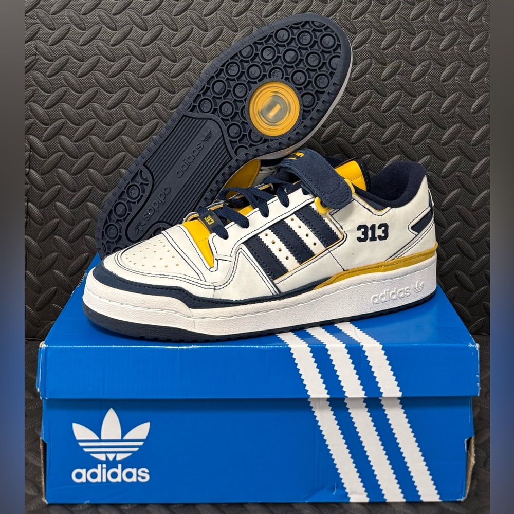 Adidas Originals Forum 84 Low IF7987 Detroit 313 Sneakers Mens Size 9.5